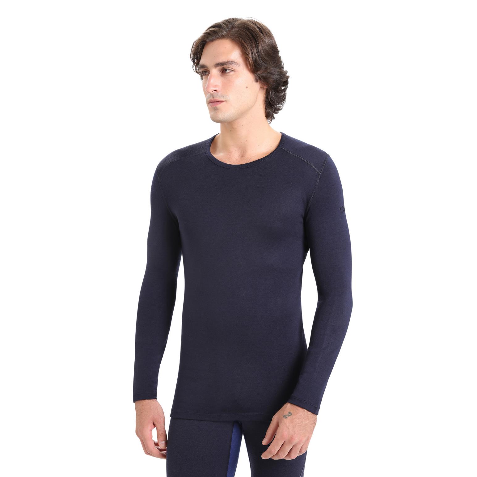 Icebreaker Mens Merino 260 Tech Long Sleeve Crew Neck Thermal Top